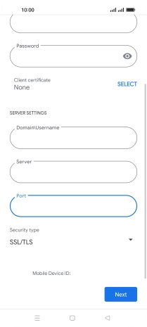 Press the drop down list below 