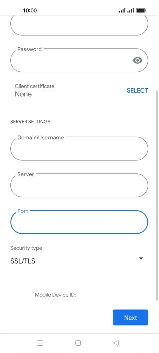 Press the drop down list below 