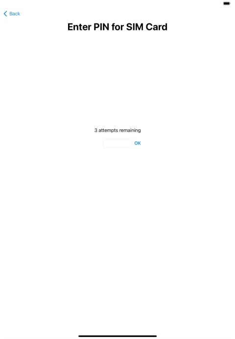 If your SIM is locked, key in your PIN and press OK.