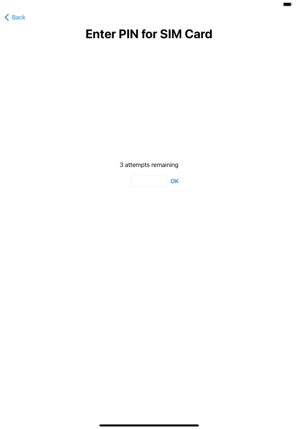 If your SIM is locked, key in your PIN and press OK.