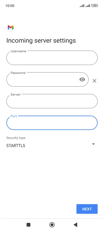 Press the drop down list below 