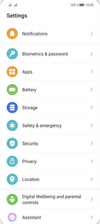 Press Biometrics & password.
