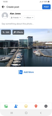 Press the text input field and key in the required text.