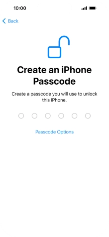 Press Passcode Options. Press Passcode Options.