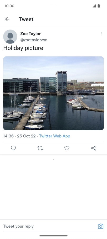 Press the text input field.