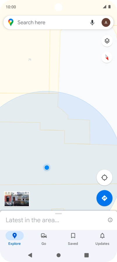 Press the search field and key in the required destination. Press the search field and key in the required destination.