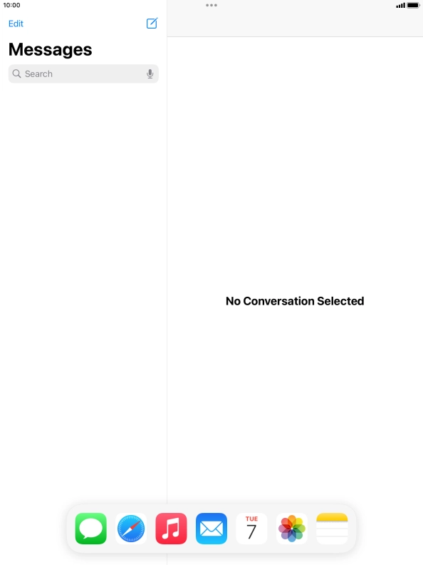 Slide your finger downwards on Dock to minimise it. Slide your finger downwards on Dock to minimise it.