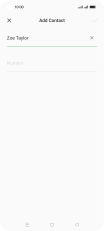 Press Number and key in the required phone number.