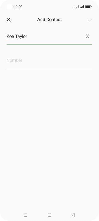 Press Number and key in the required phone number.