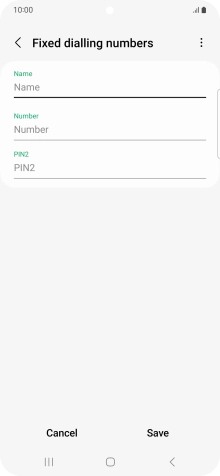Press Name and key in the required name.