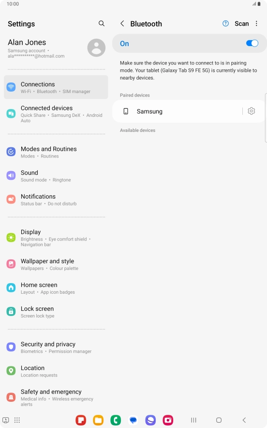 Press the Home key to return to the home screen.