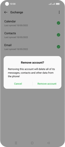 Press Remove account.