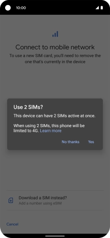 Press Yes. Press Yes.