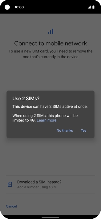 Press Yes. Press Yes.