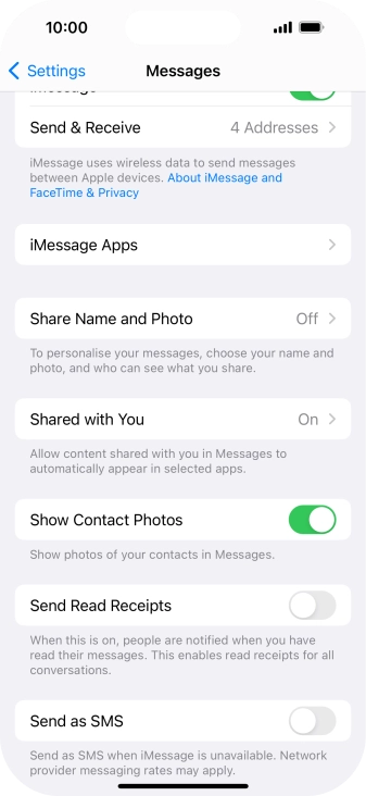 Press the indicator next to Press the indicator next to