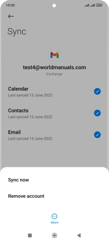 Press Remove account.