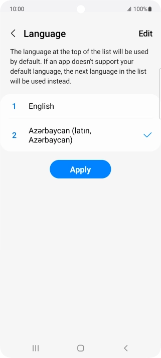 Press Apply. Press Apply.