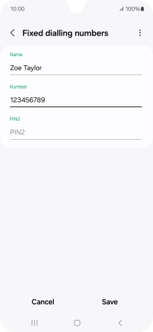 Press PIN2 and key in your PIN2. The default PIN2 is 1111.