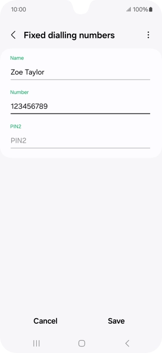 Press PIN2 and key in your PIN2. The default PIN2 is 1111.