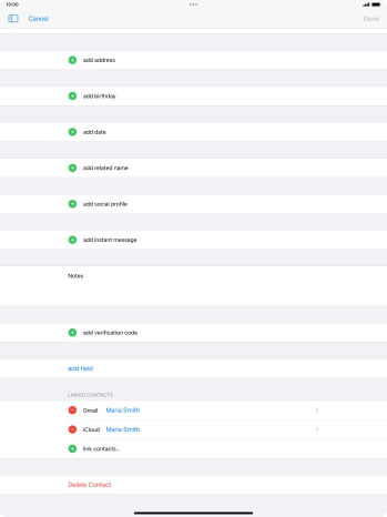 Press link contacts....