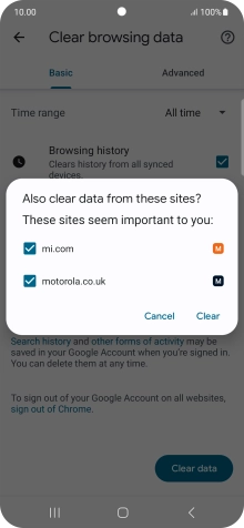 Press Clear. Press Clear.