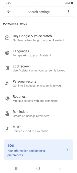 Press Hey Google & Voice Match.
