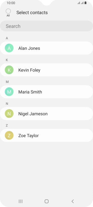 Press the field above 