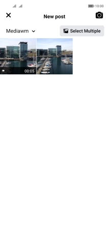 Press the required picture or video clip.