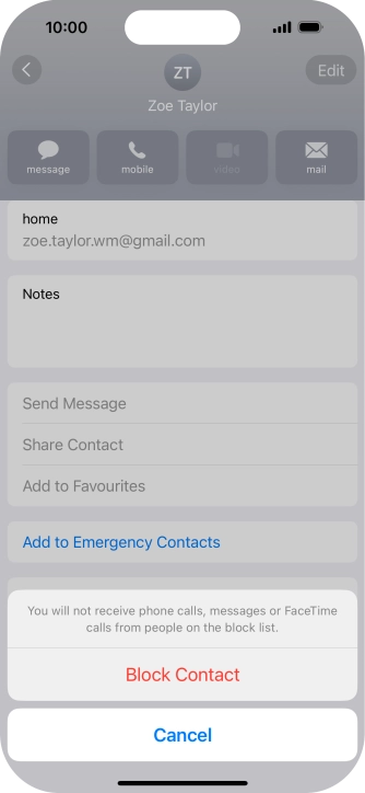 Press Block Contact.