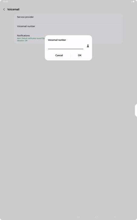 Key in +447836121121 and press OK.