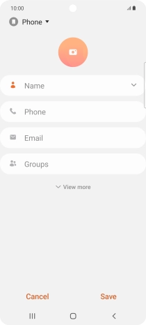 Press the address book drop down list.