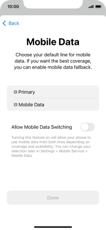 Press the required price plan.