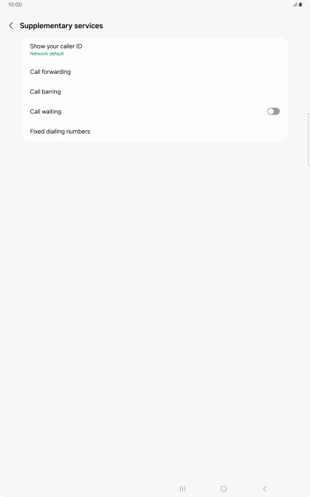 Press Call forwarding.