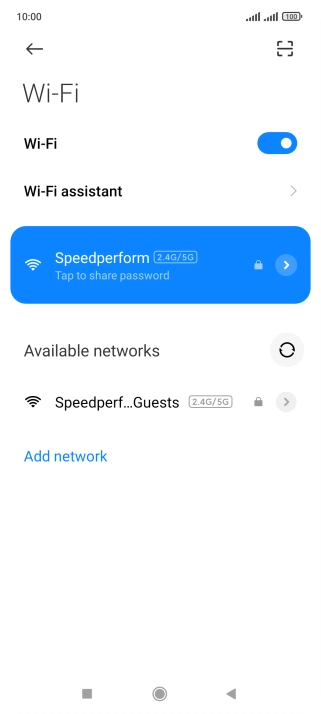 Press the Home key to return to the home screen.