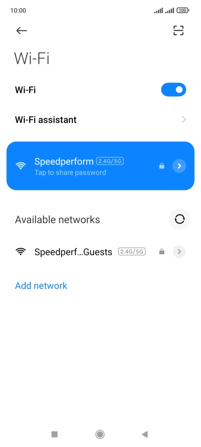 Press the Home key to return to the home screen.