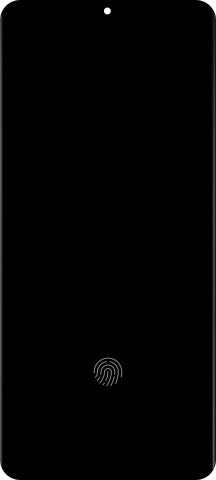 Place your finger on the fingerprint sensor to unlock your phone.