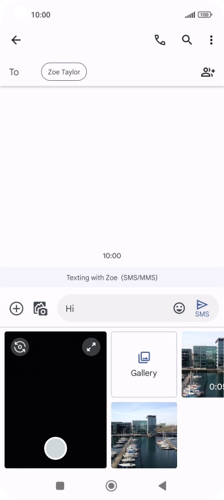 Press Gallery and go to the required folder.