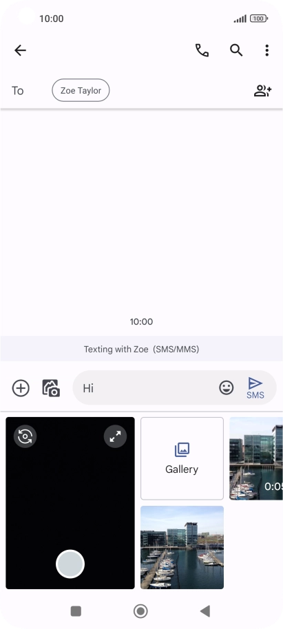 Press Gallery and go to the required folder.