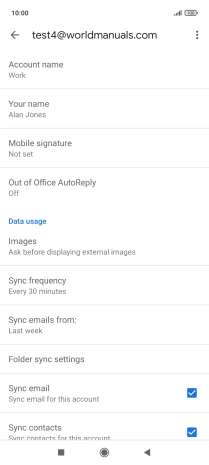 Press Account name and key in the required name.