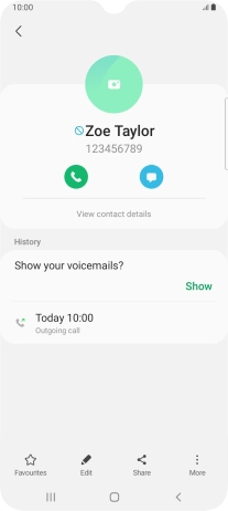 Press the Home key to return to the home screen.