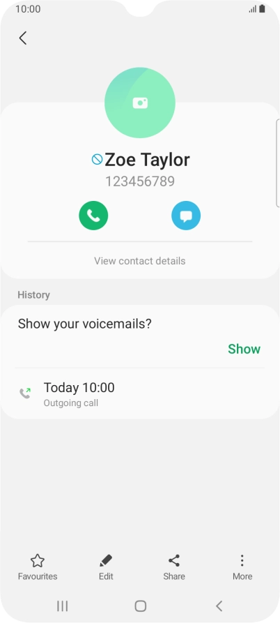 Press the Home key to return to the home screen.