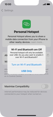 If Wi-Fi is turned off, press Turn on Wi-Fi and Bluetooth.