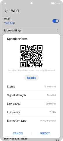 Place the QR code inside the camera frame on the other device to scan the code.