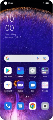 The flight mode icon shows that flight mode is turned on.