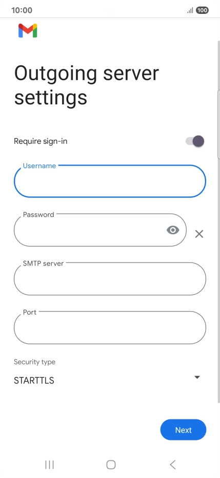 Press the field below 