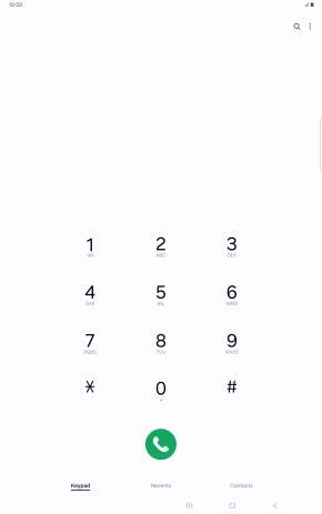 Press the menu icon.