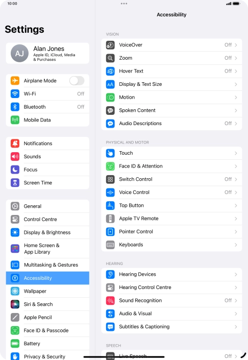 Press the required category below 