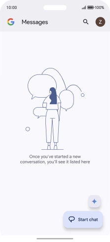 Press the profile icon.