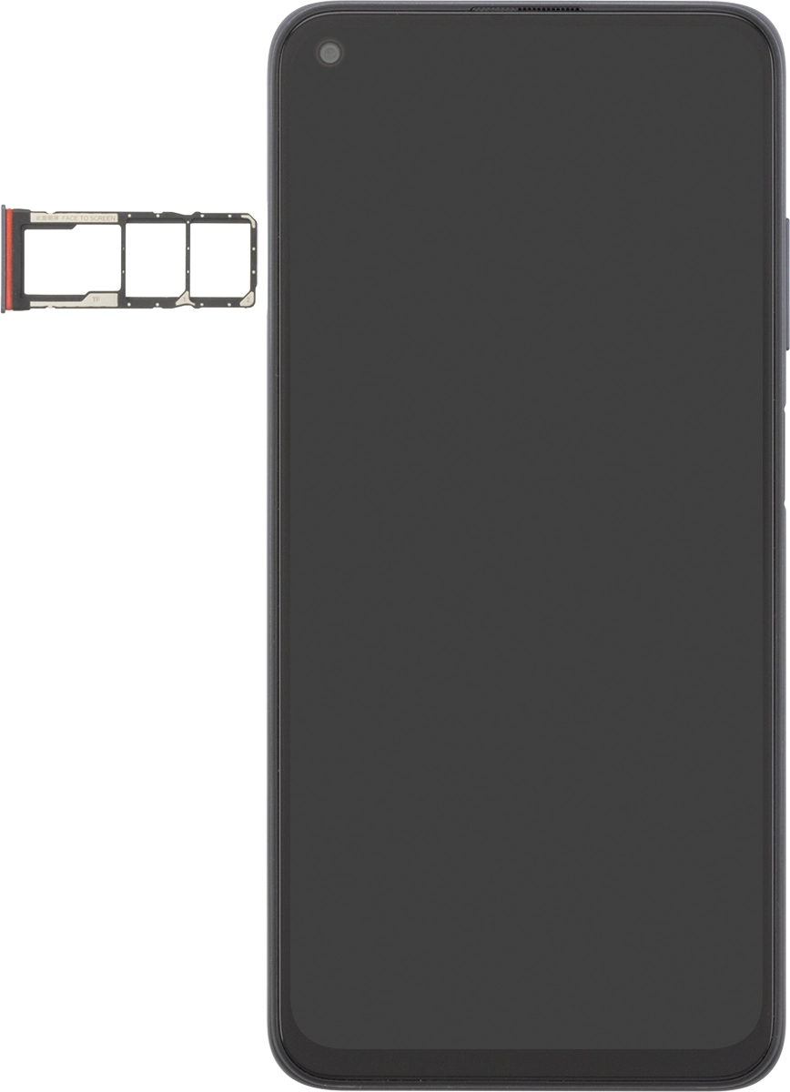 Turn your SIM so the angled corner of the SIM matches the angled corner of the first SIM holder and place your SIM in the SIM holder.
