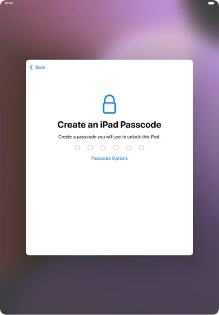 Press Passcode Options.